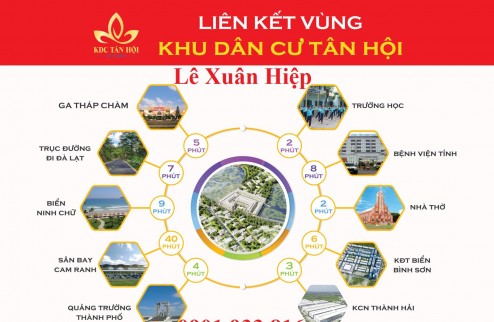 Còn vài nền chiết khấu cao tại KDC Tân Hội Ninh Thuận, thanh toán nhiều đợt giá tốt cho người muốn định cư