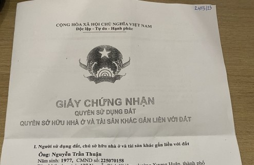 Mua ngay lô đất thuộc thôn Võ Dõng, Vĩnh Trung giá siêu hời