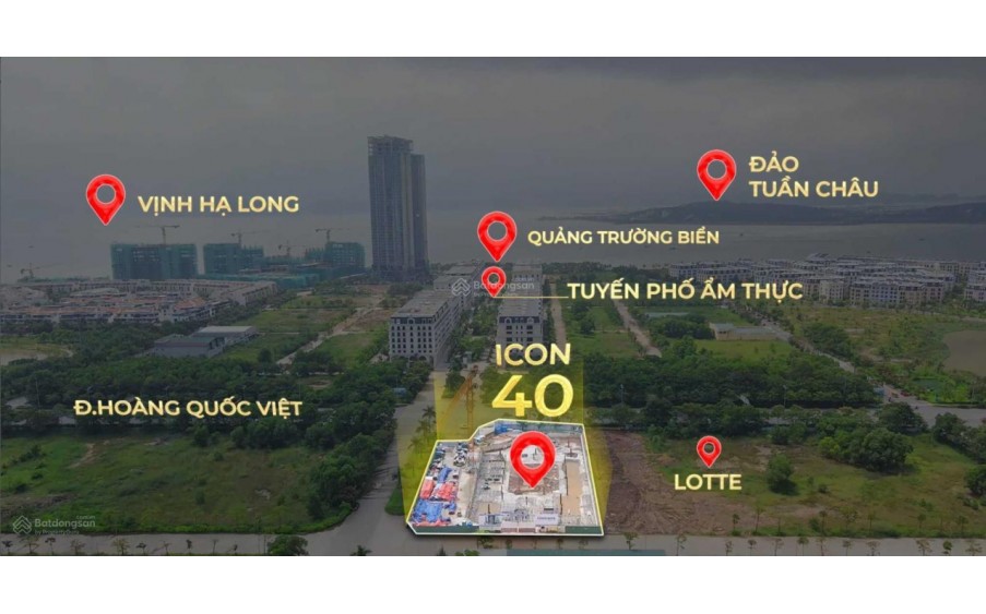 Căn hộ ICON40 5* view trực diện biển Hạ Long, cạnh Sunworld và bến du thuyền quốc tế riêng biệt giá FULL 1.2 tỷ - Pháp lý lâu dài