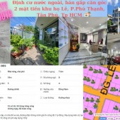 Định cư nước ngoài, bán gấp căn góc 2 mặt tiền khu họ Lê, P.Phú Thạnh, Tân Phú, TP.HCM