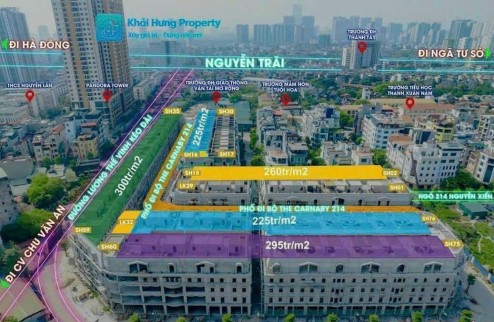 Mở bán đợt 1 dự án thấp tầng Rue De Charme - Thanh Xuân, Hà Nội