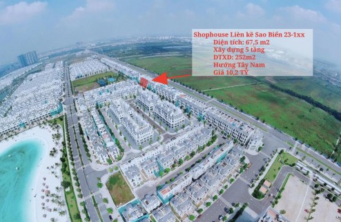 Cần bán Shophouse Liền kề gần Vincom và công viên tiện ích giá 10.2 tỷ - Vinhomes Ocean Park Gia Lâm