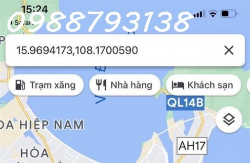 Lô đất vuông vắn, đẹp 133,6m2 tại Hoà Tiến, Hoà Vang, ĐN với giá rẻ nhất trước giờ 1 tỷ 2