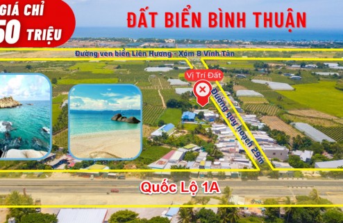 Bán lô đất biệt thự biển Liên Hương - Bình Thuận giá rẻ đầu tư, LH: 038 400 2345