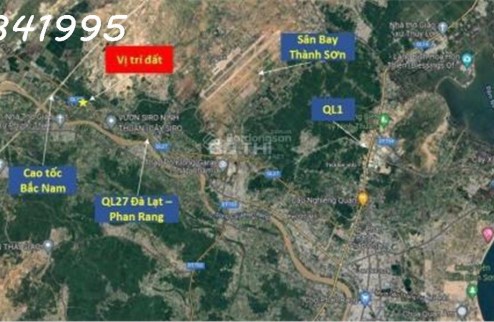 Mặt QL27A, DT 20x50m: 200m tới tốc B-N, sân bay Thành Sơn 5km, 15km tới biển- 3.4tỷ