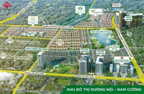 Bán biệt thự Dương Nội – Nam Cường, đối diện trường học, 202m2, MT9m giá 25 tỷ