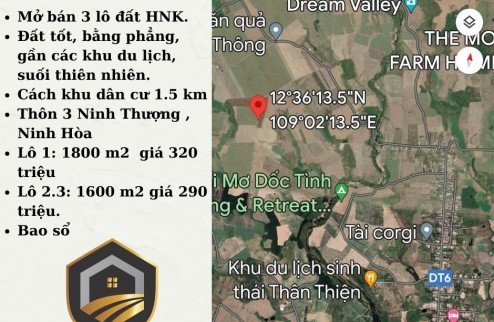1.600m2 Đất Ninh Hòa, siêu rẻ chỉ 290 triệu, bao sang tên