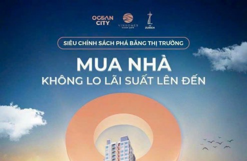 Chỉ từ 150 tr sở hữu ngay căn hộ chung cư tại Vinhomes Ocean Park Gia Lâm. Không lo lãi suất lên đến 8 năm