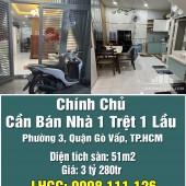 Bán Nhà 1 Trệt 1 Lầu Tại P.3 – Quận Gò Vấp – Tp Hồ Chí Minh