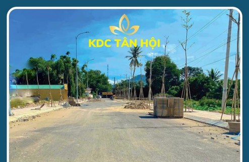 Chỉ với 100tr thanh toán đợt một bạn đã sở hữu ngay 100m2 đất full thổ cư tại KDC Tân Hội đầu đường Thống Nhất TP. Phan Rang