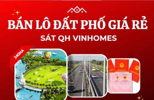 Bán đất mặt phố giá bình dân ngay trung tâm quận Dương kinh.sỏ đỏ mới cứng gần với đường cao tốc tại Hải Phòng