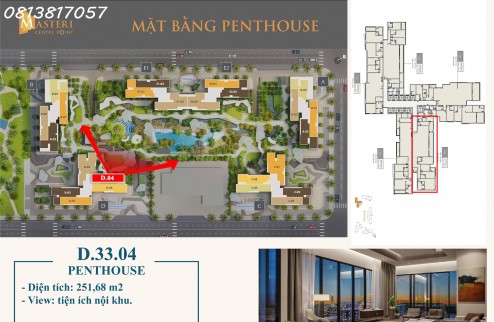 Penthouse Masteri Central Point, Vinhomes Grand Park Chỉ dành cho giới thượng lưu