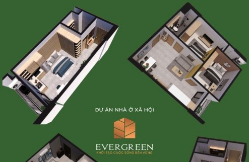 Nhà ở xã hội dự án EverGreen Tràng Duệ S = 26-55m2 với giá từ 400-900tr