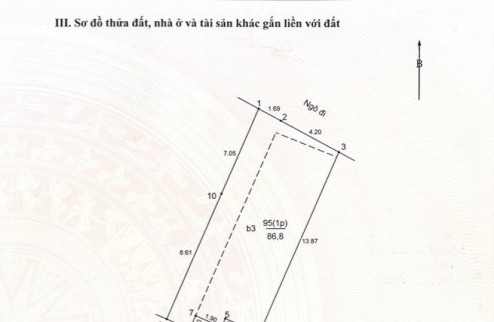 87M2 ĐẤT - TRUNG TÂM CẦU GIẤY - MẶT NGÕ THÔNG KINH DOANH - 2 THOÁNG - MT 6M - GẦN PHỐ