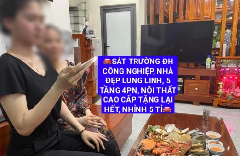 Nguyễn Văn Nghi - gần ĐH CÔNG NGHIỆP, NHÀ ĐẸP , 5 TẦNG 4PN