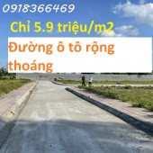 Bán đất nền ven thành phố Thái Bình giá 5.9 tr/m2, giá gốc 9 tr/m2