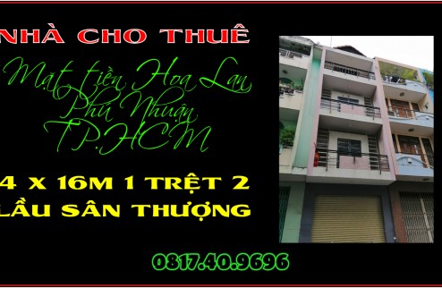 Cho thuê rẻ nguyên căn 4 x 16m 1 trệt 3 lầu Hoa Lan Phú Nhuận TP.HCM