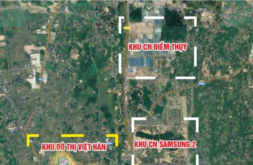 Bán lô liền kề xẻ khe dự án KĐT Việt Hàn dt:106m mt:5m mặt đường 14m đã có sổ giá 2,3 tỷ có ra lộc