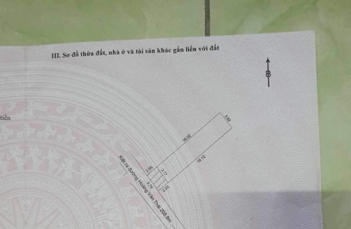 cần bán lô đất k218 hoàng văn thái kiệt 4m thông ra đà sơn