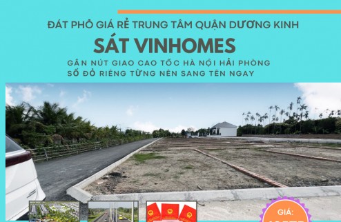 Cần bán 2 lô đất liền nhau mặt tiền rộng 9m nằm trong khu dân cư phường Hòa Nghĩa, quận Dương Kinh Hải Phòng.