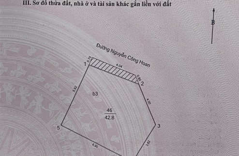 MẶT PHỐ NGUYỄN CÔNG HOAN - 48M X 3 TẦNG - LÔ GÓC 2 MẶT TIỀN - MT TỔNG 12M - KD SẦM UẤT