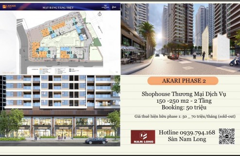 Sở Hữu Ngay Shophouse Thương Mại Tại Akari City