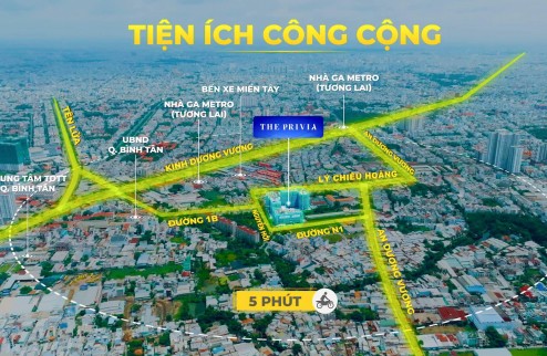 Căn Hộ The Privia - Khang Điền - Thanh toán chỉ 600 triệu nhận nhà , chiết khấu 10%