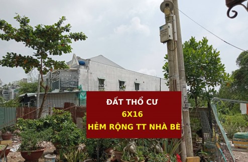 Đất Thổ cư Sổ hồng 96m2 Hẻm thông thoáng TT Nhà Bè