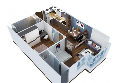 Cho Thuê căn hộ 1N1  tại Vinhome Smart City