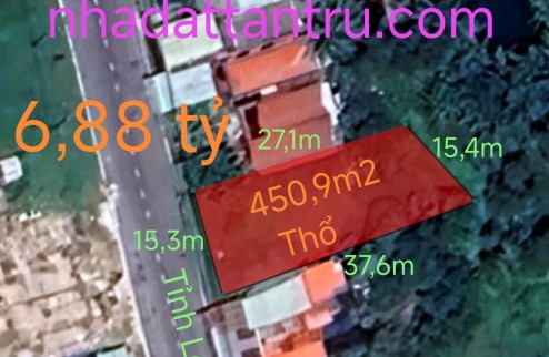 Bán lô đất thổ trung tâm thị trấn Tân Trụ giá 6,88 tỷ
