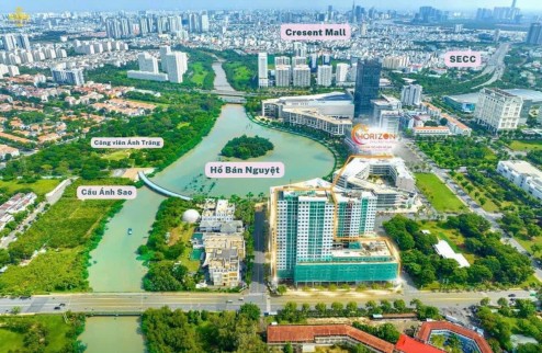 Dự án căn hộ đầu tiên và duy nhất tại khu The Crescent, view trực diện Hồ Bán Nguyệt, cầu Ánh Sao