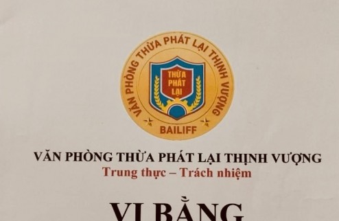 CHÍNH CHỦ - VI BẰNG TRÊN ĐẤT THỔ CƯ. LVL P KIỂN NB. 990TR