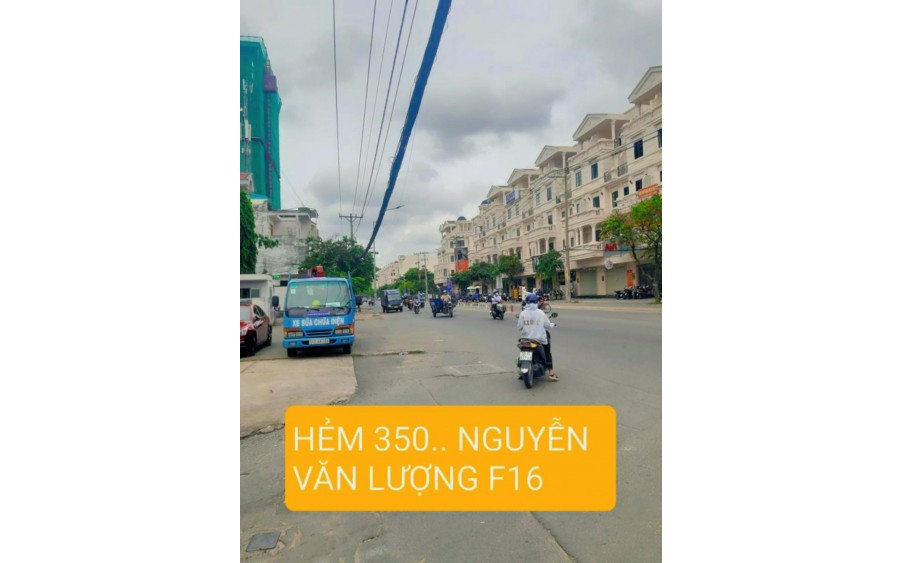 Bán nhà 350 Nguyễn Văn Lượng, dtsd 80m2, 3 tầng, 3pn, sát hẻm xe tải,3ty, nở hậu