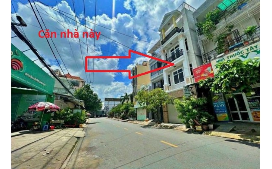 Bán nhà mặt tiền đường nhánh Quốc lộ 13, kế Vạn Phúc City, Hiệp Bình Phước, Thủ Đức 75m2, 4 tầng, 9.6 tỷ