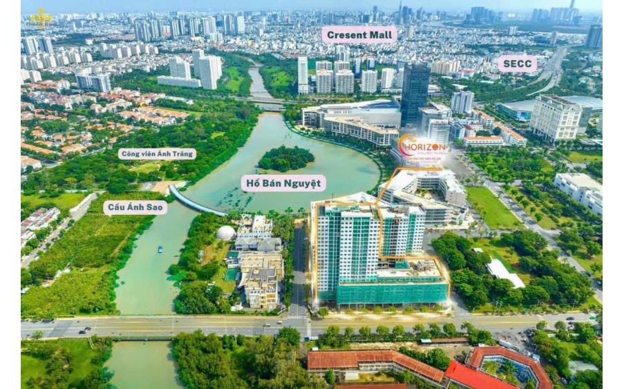 Phú Mỹ Hưng mở bán căn hộ ngay tại Crescent Mall, view sông, Hồ Bán Nguyệt, trả góp 0 lãi suất.