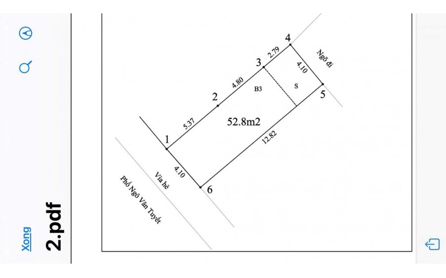 MẶT PHỐ - NGUYỄN VĂN TUYẾT - ĐỐNG ĐA - 53M2 X 4 TẦNG - MT 4.1M - VỈA HÈ - KD SẦM UẤT