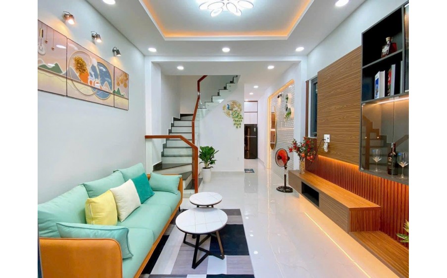 Bán nhà mới đẹp Nơ Trang Long, Bình Thạnh. Xe hơi 7 chỗ đậu cửa, gần chợ Bà Chiểu giá 6,7 tỷ.