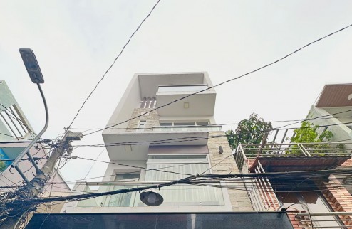 Bán Nhà DTSD 200m2, 4 tầng, 5Pn, sân thượng, gần Emart, Phan Văn Trị Gò Vấp, Nhỉnh 5ty