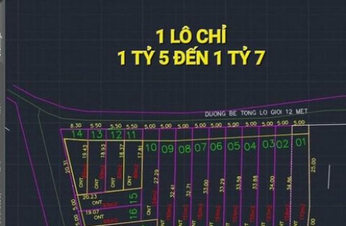 Xả Bán 17 Lô Đất chỉ 1,5 tỷ Mặt Tiền Nguyễn Thị Tấm Củ Chi TPHCM