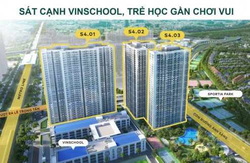 Chính chủ bán CH 2PN rẻ nhất Dự án Vinhomes Smart City Tòa S4 giá 1.9 tỷ Tầng trung, View thành phố