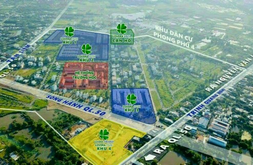 Bán Đất Nền KDC Phong Phú 4 DT 8X20 Đường Rộng 30M Giá Rẻ 48.5 tr 1M2