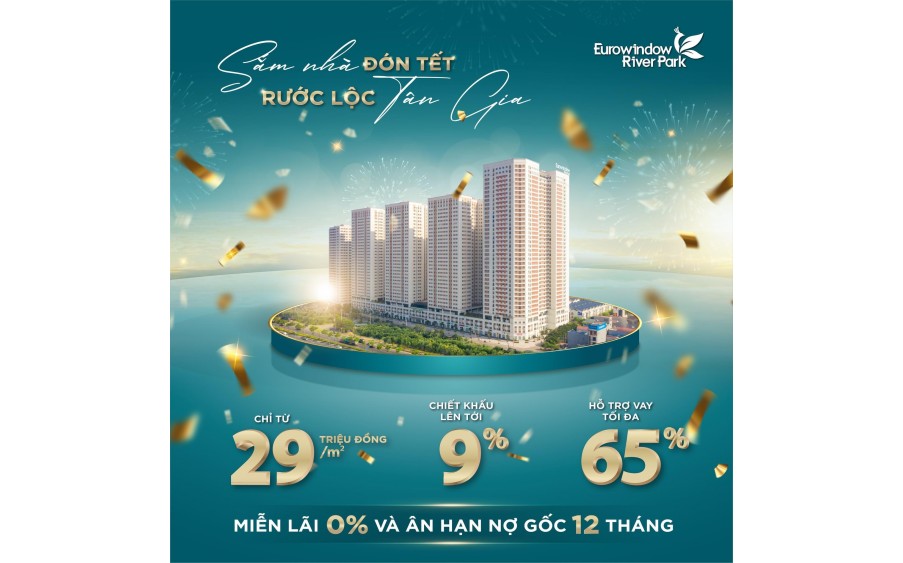 Còn 30 căn cuối cùng dự án Eurowindow River Park với giá rẻ nhất phân khúc nhà ở thương mại tại HN