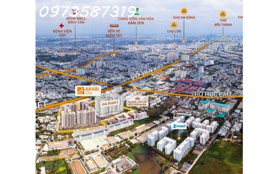 Bán căn 2PN - 78m2 hàng hiếm Akari City - Bình Tân nhỉnh 3 tỷ tháng 12/2023