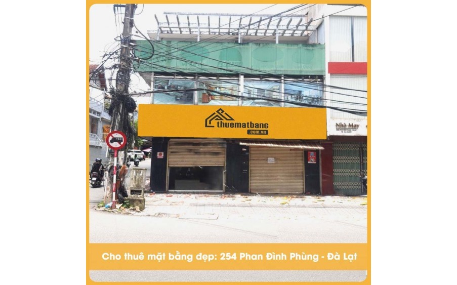 CHO THUÊ MẶT BẰNG KINH DOANH GÓC HAI MẶT TIỀN TP. ĐÀ LẠT