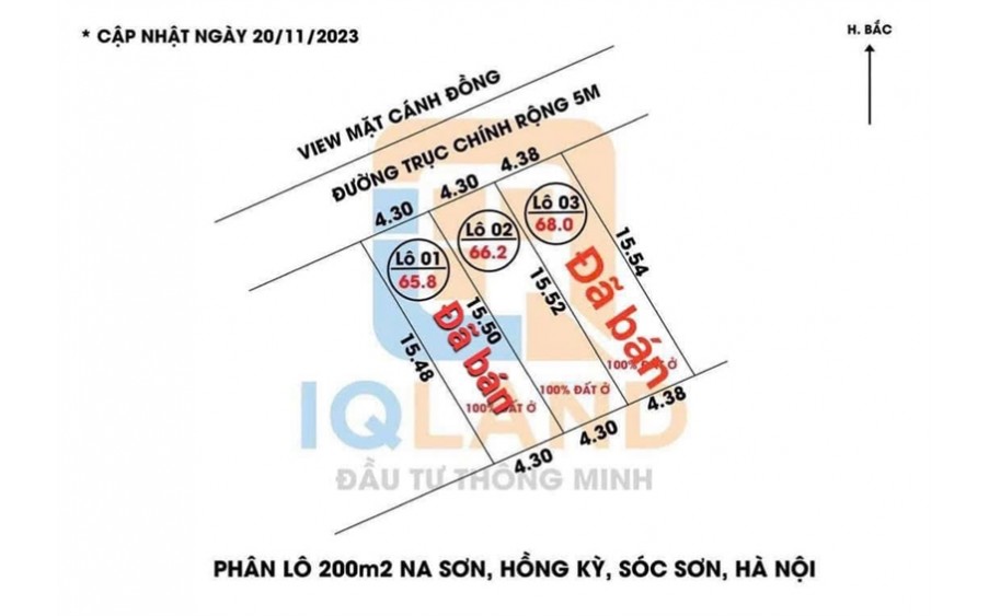 Nhỉnh 500tr có mảnh đất bìa làng 66.2m² tại Na Sơn - Hồng Kỳ - Sóc Sơn - Hà Nội, đường 5m, full thổ.