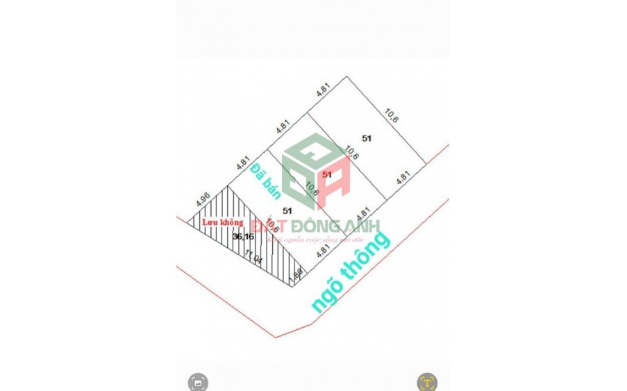 Chính chủ gửi bán 51m2 Đại Mạch Đông Anh, giá đầu tư nhỉnh 1.7 tỉ đường oto tránh 2 xe máy