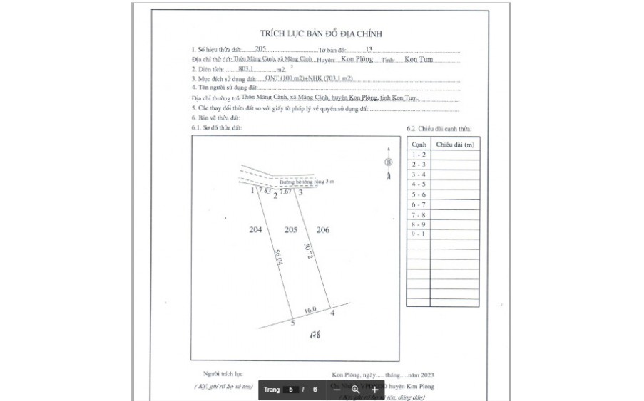 CẦN TIỀN TRẢ NỢ BÁN GẤP MẢNH ĐÁT MĂNG ĐEN GIÁ SIÊU HẠT DẺ CHO NHÀ ĐẦU TƯ