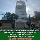 CHO THUÊ NHÀ NGUYÊN CĂN MẶT TIỀN đường 426 Trần Hưng Đạo, F4, TP Mỹ Tho, Tiền Giang
