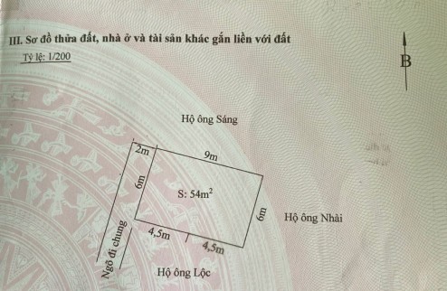 Cần bán gấp lô đất 54m² ngõ 3m tại 312 Cát Linh, Tràng Cát, Hải An.