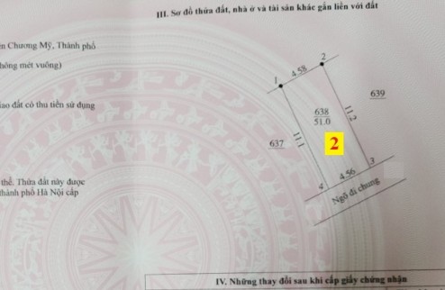 Duy nhất nhanh thì còn chỉ 7xx triệu 
- diện tích 50m đường ô tô tải tận đất 
- cách Ql6 chỉ 300m cực gần ạ